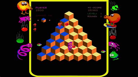  Qbert: Un labyrinthe de cubes aux couleurs vibrantes et d'une frénésie pixelisée addictive!